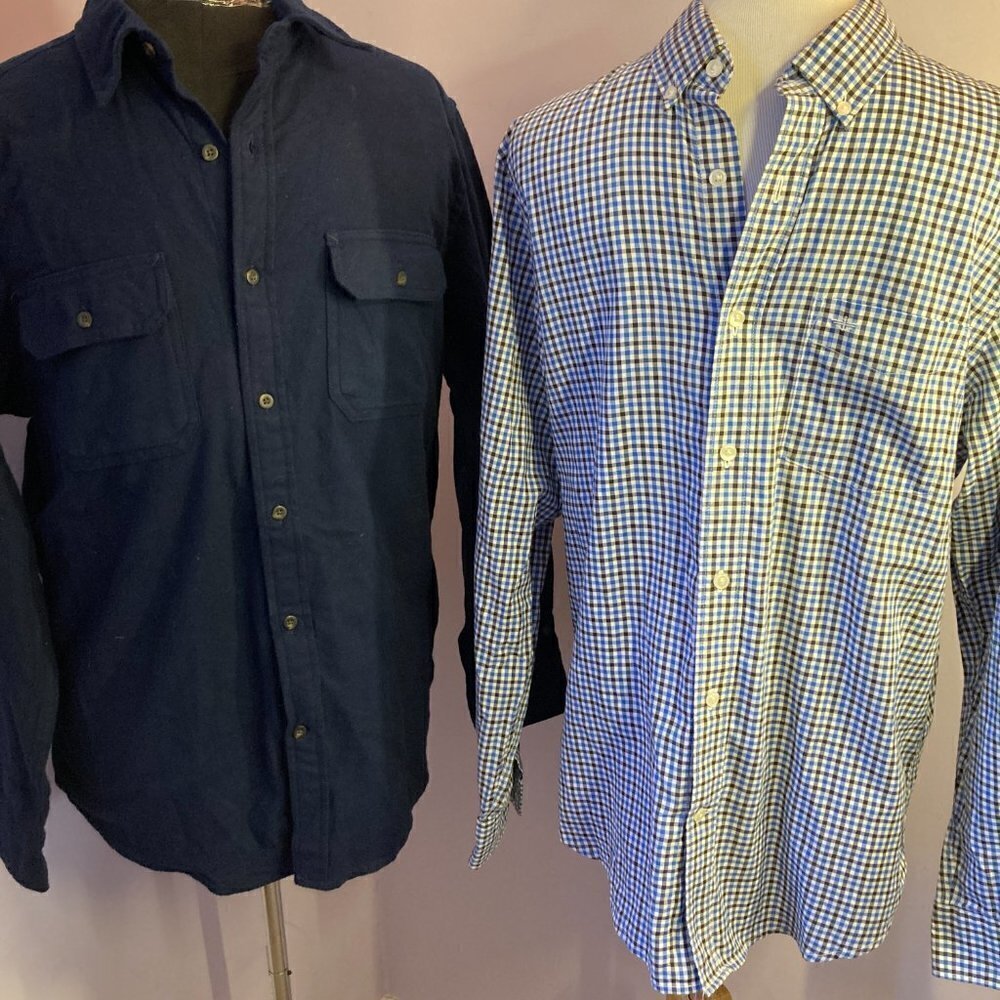 Docker's & St. John's Bay Shirts, EUC, Classic Fit, Size M, Set of 2